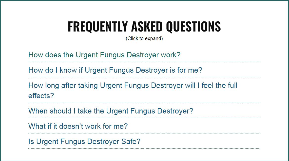Urgent Fungus Destroyer