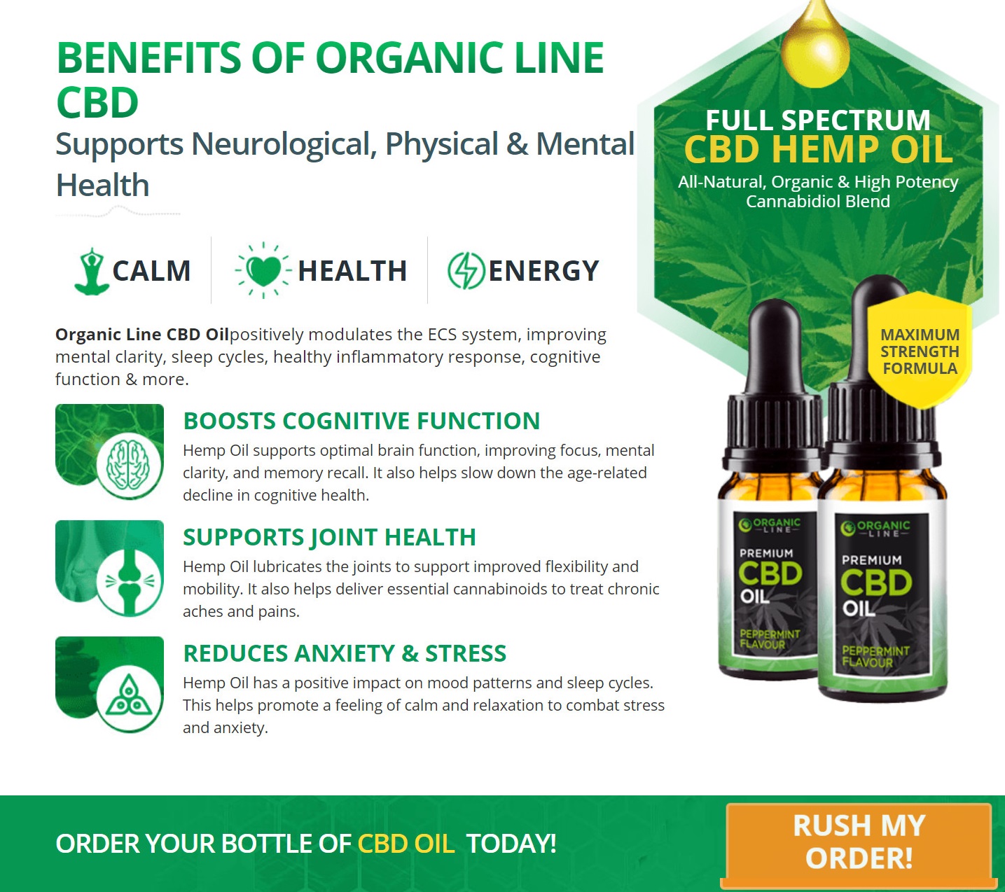 Organic Line CBD Oil benefits